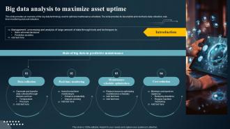 Big Data Analysis To Maximize Asset Uptime IoT Predictive Maintenance Guide IoT SS