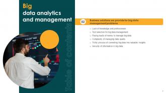Big Data Analytics And Management Powerpoint Presentation Slides Captivating Professional