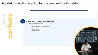 Big Data Analytics Applications Across Various Industries Data Analytics CD Images Adaptable
