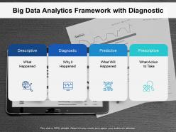 Big data analytics framework with diagnostic