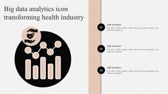 Big Data Analytics Icon Transforming Health Industry