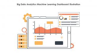 Big Data Analytics Machine Learning Dashboard Illustration