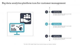Big Data Analytics Platform Icon For Customer Management