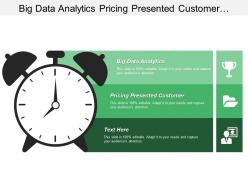 Big data analytics pricing presented customer market segmentation
