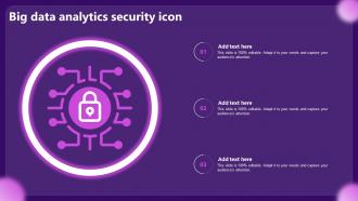 Big Data Analytics Security Icon