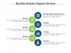 Big data analytics support services ppt powerpoint presentation gallery skills cpb