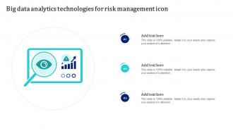Big Data Analytics Technologies For Risk Management Icon