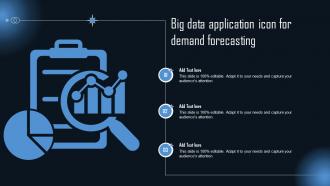 Big Data Application Icon For Demand Forecasting
