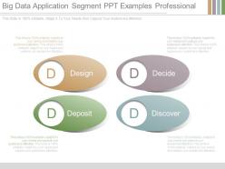 Big data application segment ppt examples professional