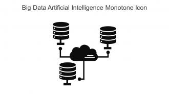 Big Data Artificial Intelligence Monotone Icon In Powerpoint Pptx Png And Editable Eps Format
