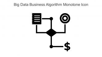 Big Data Business Algorithm Monotone Icon In Powerpoint Pptx Png And Editable Eps Format
