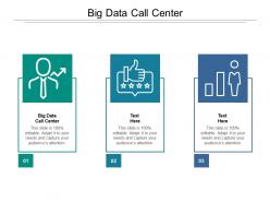 Big data call center ppt powerpoint presentation pictures background cpb