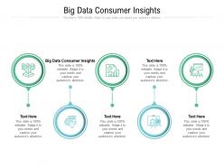 Big data consumer insights ppt powerpoint presentation file vector cpb