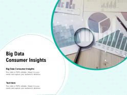 Big data consumer insights ppt powerpoint presentation summary example cpb