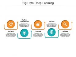 Big data deep learning ppt powerpoint presentation summary layout ideas cpb