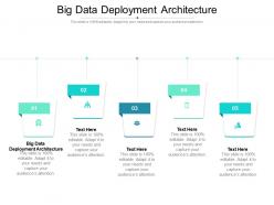 Big data deployment architecture ppt powerpoint presentation summary cpb
