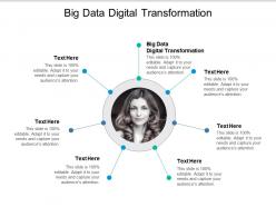 Big data digital transformation ppt powerpoint presentation model visuals cpb