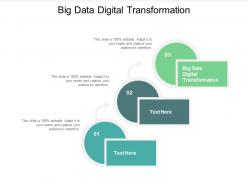 Big data digital transformation ppt powerpoint presentation summary influencers cpb