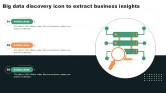 Big Data Discovery Icon To Extract Business Insights