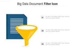 Big data document filter icon