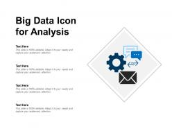 Big data icon for analysis