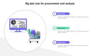 Big Data Icon For Procurement Cost Analysis