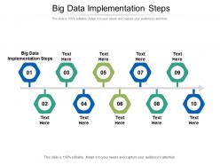 Big data implementation steps ppt powerpoint presentation summary designs cpb