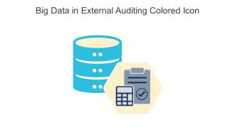 Big Data In External Auditing Colored Icon In Powerpoint Pptx Png And Editable Eps Format