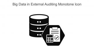 Big Data In External Auditing Monotone Icon In Powerpoint Pptx Png And Editable Eps Format