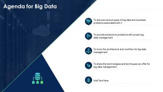 Big data it agenda for big data