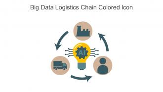 Big Data Logistics Chain Colored Icon In Powerpoint Pptx Png And Editable Eps Format