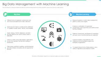 Big Data Management With Machine Learning Ppt Infographics Graphics