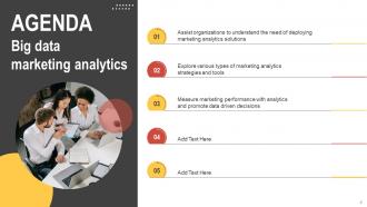 Big Data Marketing Analytics Powerpoint Presentation Slides MKT CD V Customizable Informative