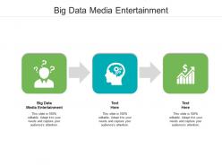 Big data media entertainment ppt powerpoint presentation infographics graphics tutorials cpb