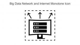 Big Data Network And Internet Monotone Icon In Powerpoint Pptx Png And Editable Eps Format