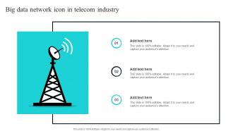 Big Data Network Icon In Telecom Industry