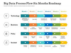Big data process flow six months roadmap
