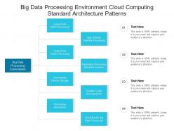 Big data processing environment cloud computing standard architecture patterns ppt powerpoint slide