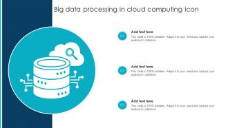 Big Data Processing In Cloud Computing Icon