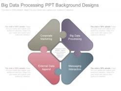 Big data processing ppt background designs