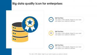 Big Data Quality Icon For Enterprises