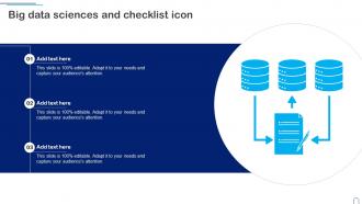 Big Data Sciences And Checklist Icon
