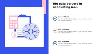 Big Data Servers In Accounting Icon