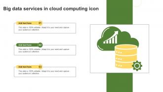 Big Data Services In Cloud Computing Icon
