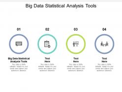 Big data statistical analysis tools ppt powerpoint presentation model example cpb