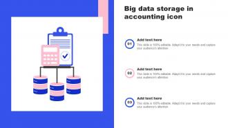 Big Data Storage In Accounting Icon