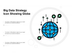 Big Data Strategy Icon Showing Globe