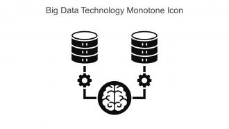 Big Data Technology Monotone Icon In Powerpoint Pptx Png And Editable Eps Format