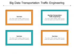 Big data transportation traffic engineering ppt powerpoint presentation portfolio guidelines cpb