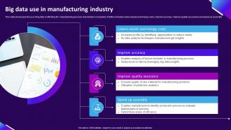 Big Data Use In Manufacturing Industry